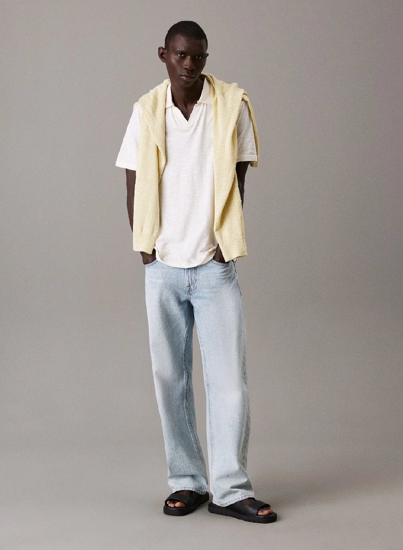 CALVIN KLEIN Cuban Collar Polo Shirt - Image 4