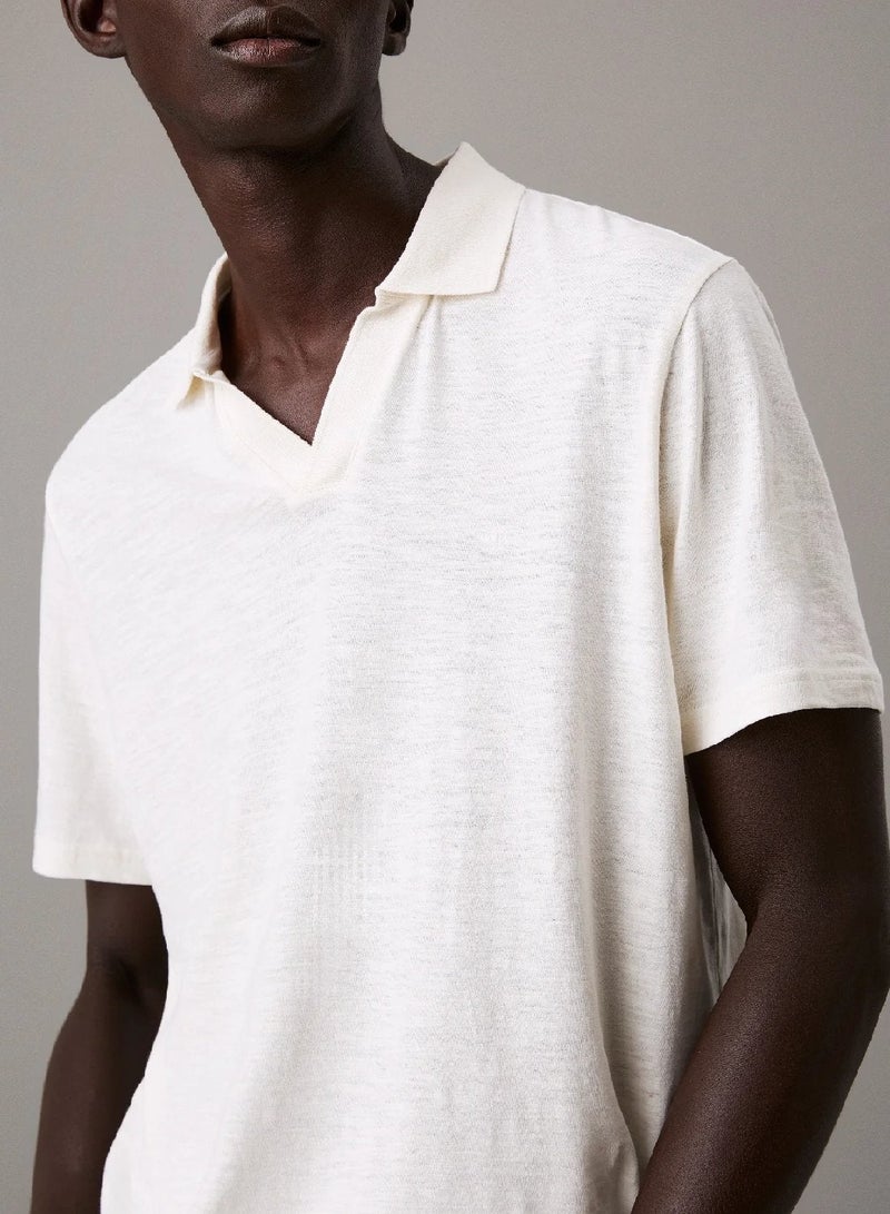 CALVIN KLEIN Cuban Collar Polo Shirt - Image 3