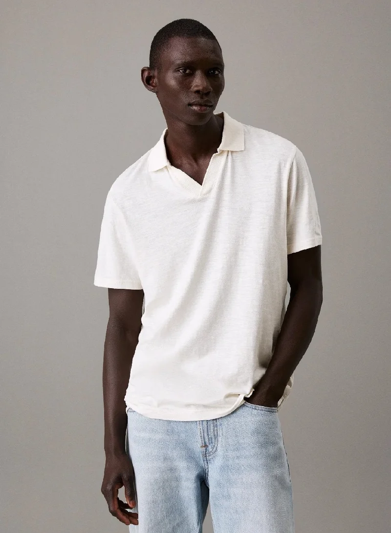 Cuban Collar Polo Shirt