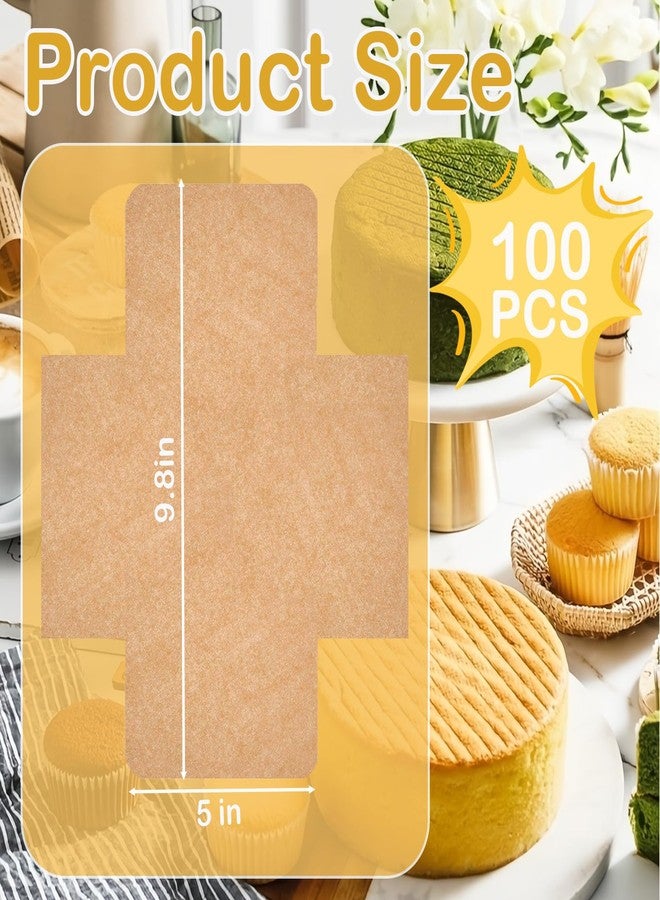 Incycall 100Pcs Loaf Pan Liners, Bread Pan Parchment Liners for Baking Toast Bread, Cakes, Banana Bread, Cookies, Brown，Ideal for Parchment Paper for Baking Loaf Pans - Image 2