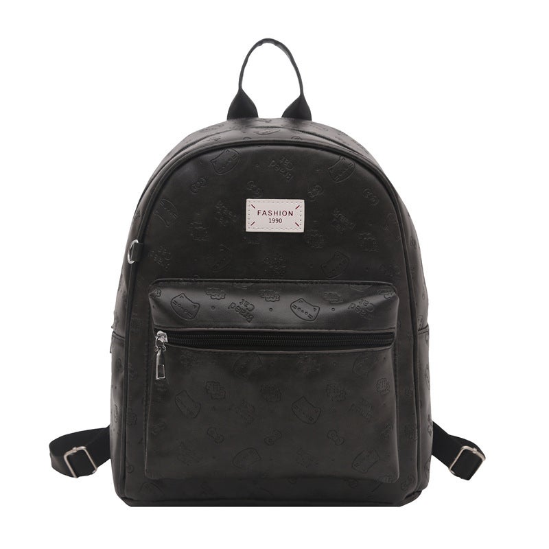 2026 Korean Style PU Women's Backpack Retro Casual Travel School Medium - Image 5