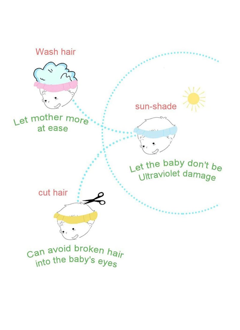 SYOSI - Baby Shower Cap | Adjustable Silicone Shampoo Bath Cap, Durable and Safe Waterproof Shampoo Shower Cap  Silicone Bathing Hat, Infants Soft Protection Hat, Safety Visor Cap Hat (Green) - Image 1