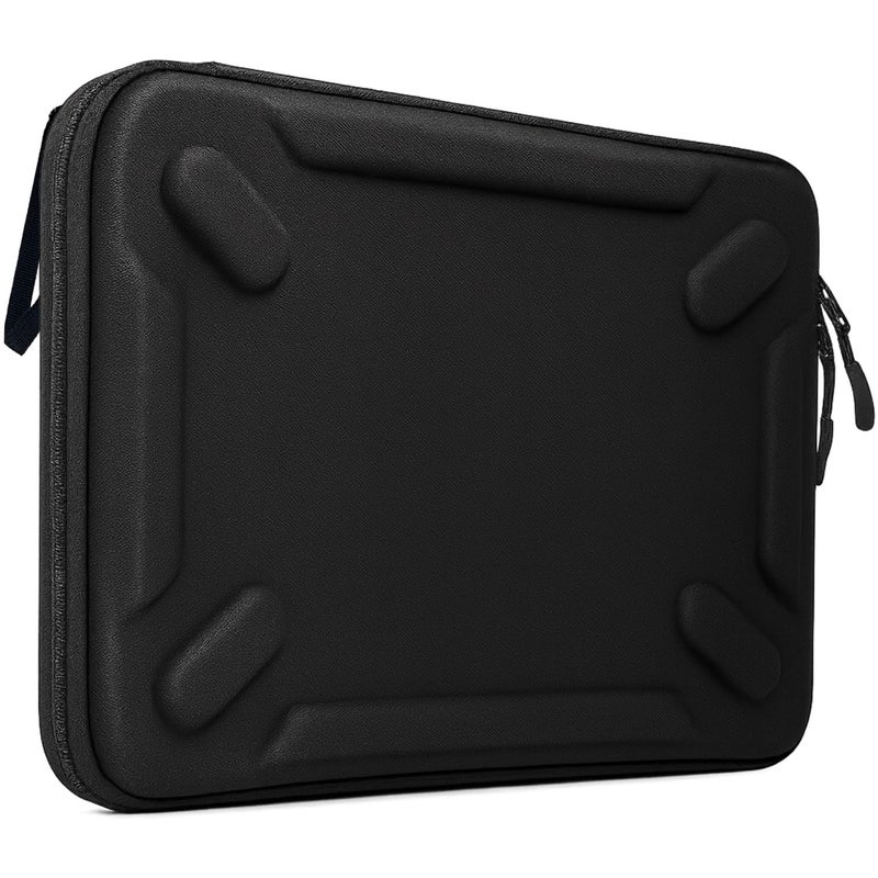 Dyazo 13.6-13.3-13 Inch Hard Shell Laptop Sleeve Case | Shockproof & Water Resistant EVA Protective Cover with Handle | Compatible for MacBook Pro/Air M2 M1, Dell, HP, Lenovo and ASUS (Black) - Image 1