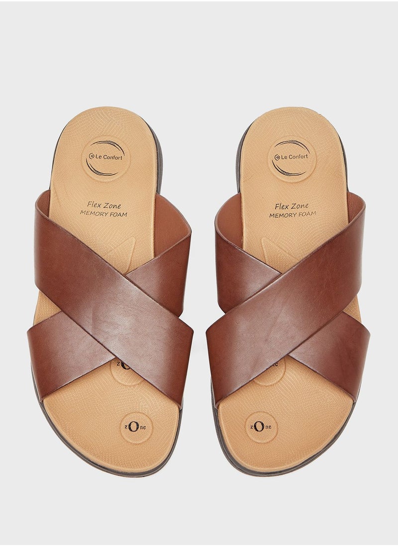 Le Confort - Cross Strap Arabian Sandals - Image 1