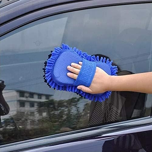 Toytle Microfiber Car Wash Sponge - Ultra Soft Chenille Mitt, Scratch-Free, Single-Sided, Extra Large for Car & Home (Pack of 1) - Image 4