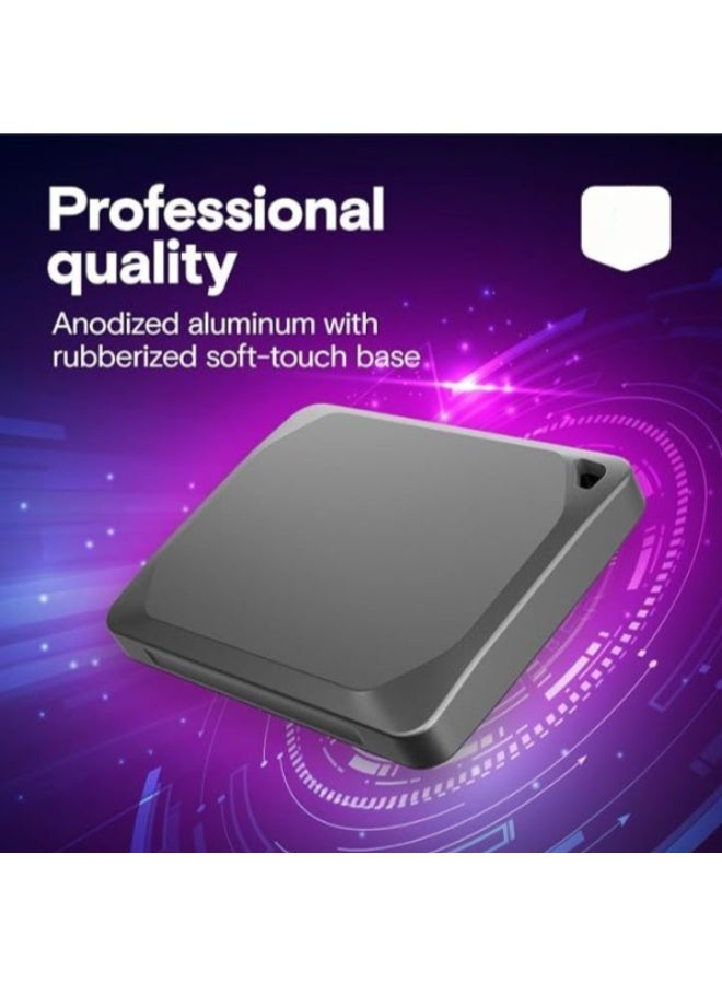 هارد SSD خارجي محمول 2 تيرابايت USB 3.2 بسرعة تصل إلى 1050MB/s للنسخ الاحتياطي ونقل الملفات - Image 4