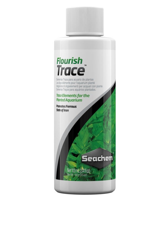 Seachem سيكيم فلورش تتبع. عناصر تتبع لبركة النباتات. صافي 100 مل (3.4 أونصة سائلة)