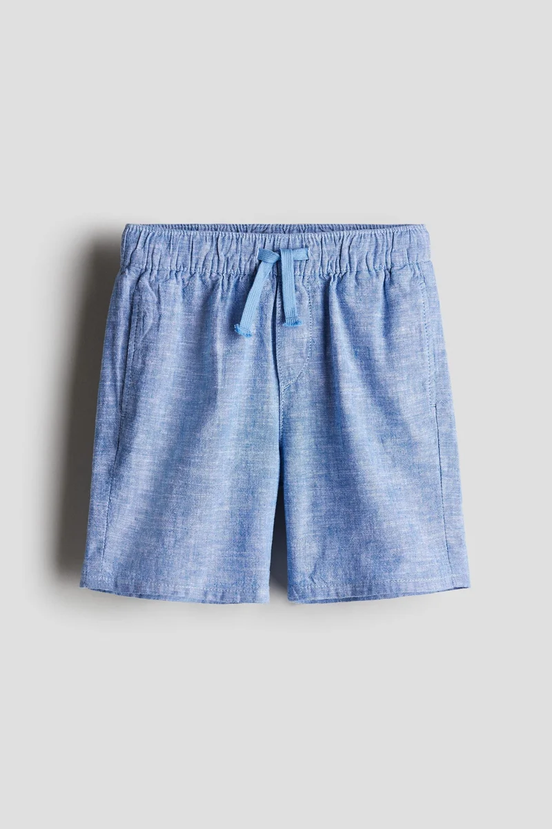 اتش اند ام Linen-blend shorts