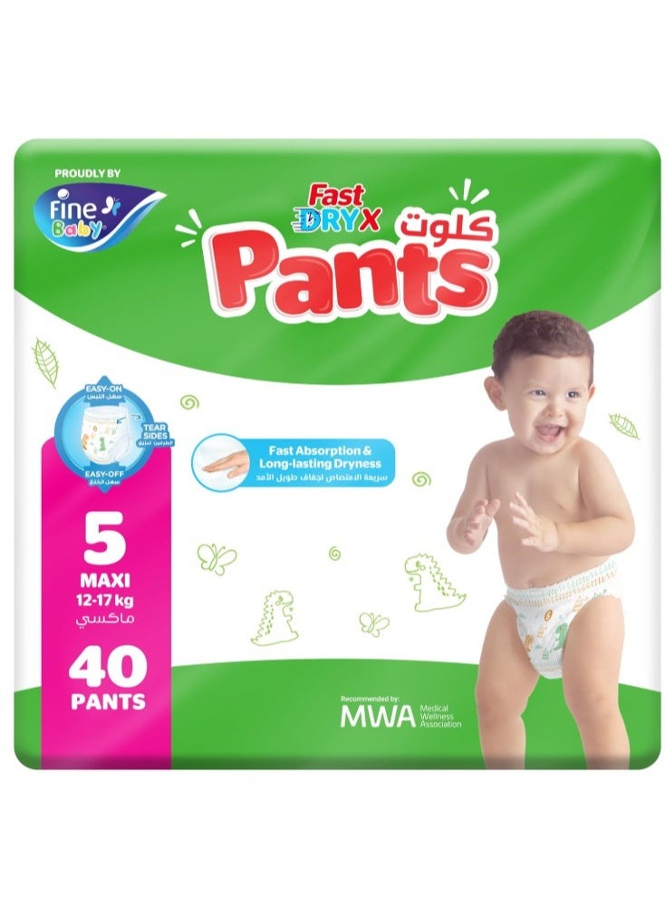Fine Baby Instant Dry Pants Size 5 Maxi 12-17kg