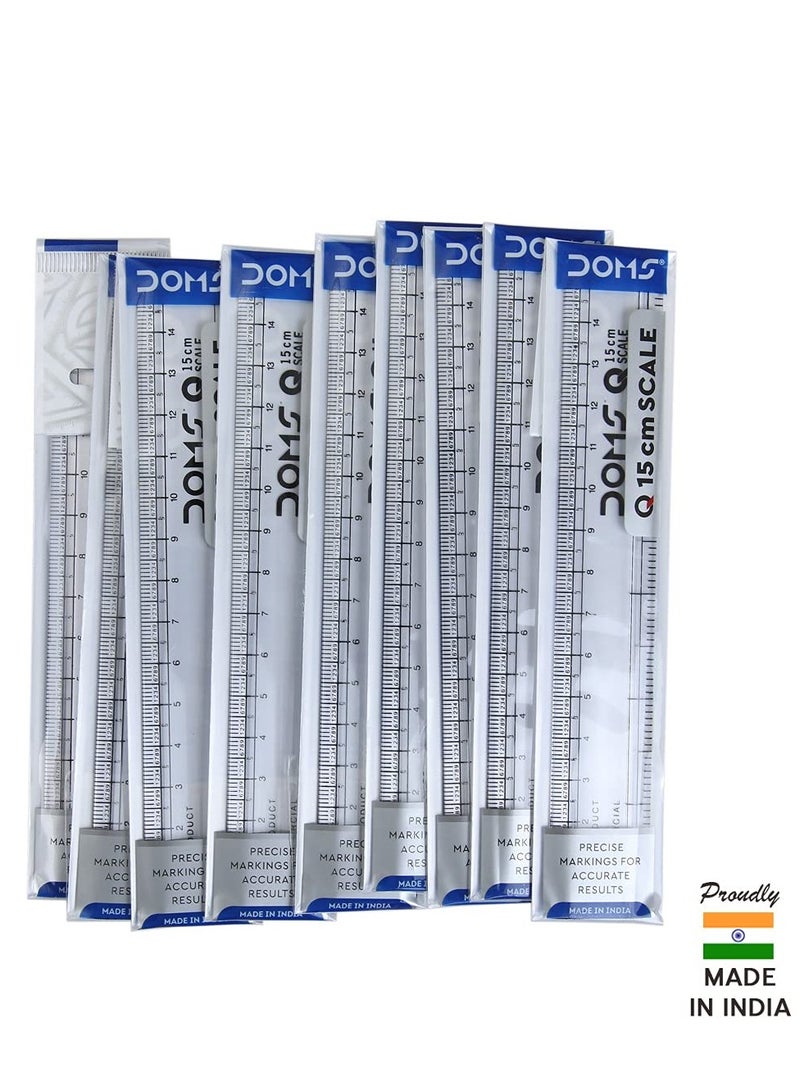 DOMS ميزان شفاف من سلسلة DOMS Q مقاس 15 سم (عبوة من 10 قطع) - Image 3