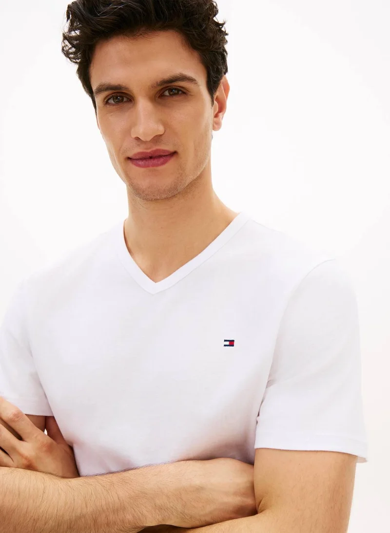 TOMMY HILFIGER  3-Pack Signature V-Neck Jersey T-Shirts for Men | Best Price UAE