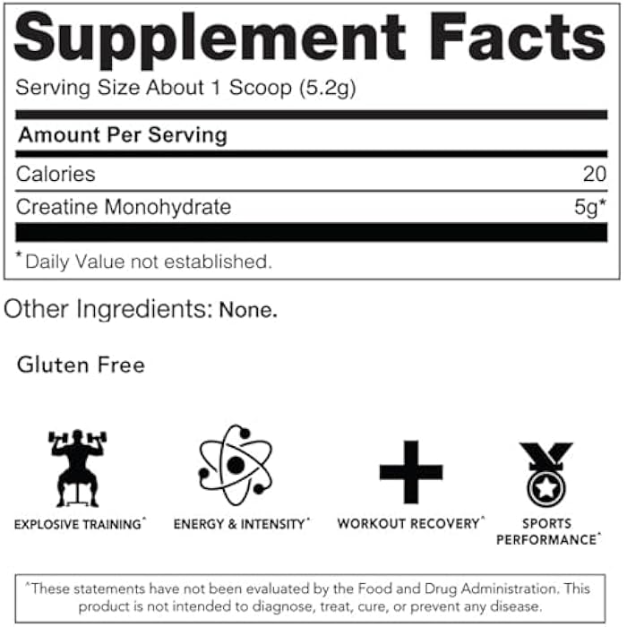 RIVAL NUTRITION Micronized Creatine - 100% Creatine Monohydrate Powder - 120 Servings, 5g Per Serving to Support Muscle Growth, Cognitive Health & Memory | 600g Unflavored Creatine for Men & Women - Image 2