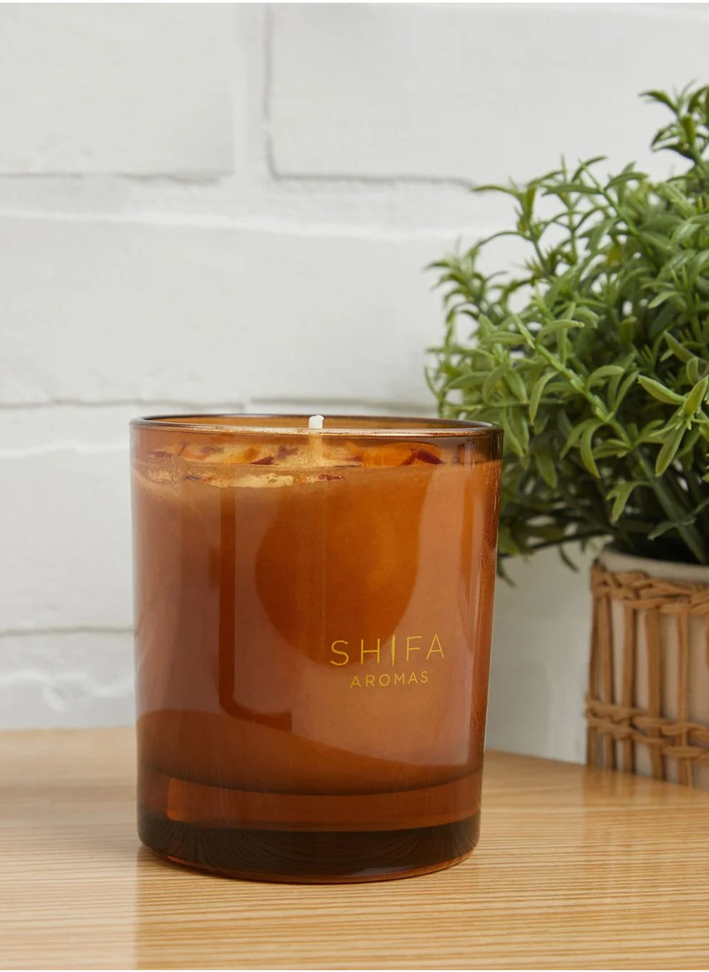 Shifa Aromas Hummingbird Mandarin, Geranium & Ylang-ylang Luxury Natural Fragrance Soy Candle 220g 7.7oz