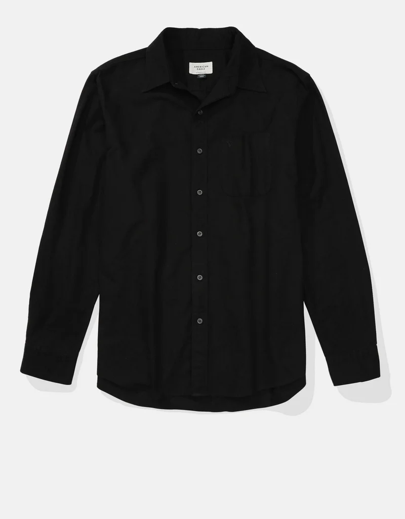 American Eagle  AE Everyday Oxford Button-Up Shirt for Men | Best Price UAE