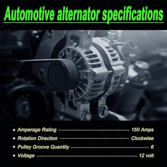 SHICHU Alternator Compatible with 2013-2016 Santa Fe Sport 2014 Sonata 2.0L 2.4L Replace for 37300-2G800 37300-2G850 37300-2G855 37300-2G950 - Image 5