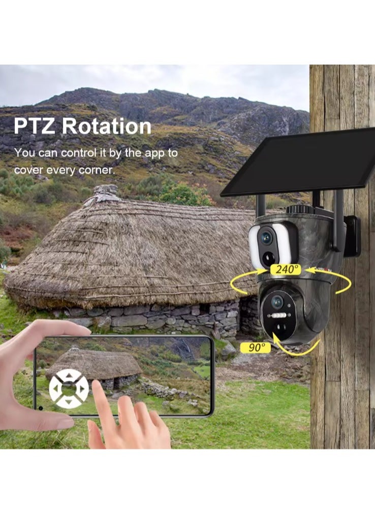 LS Vision Binocular Solar Camera Wifi Monitoring 4G Wireless Mobile Phone Monitoring Night Vision HD Camouflage Camera  - Image 2