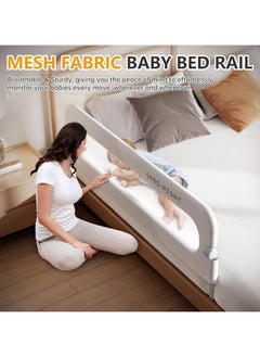 bbet Bed Rail,Bed Railing for Kids ,150CM Foldable Bed Rail Guard for Baby,   Baby Bed  Side Rail for Baby Safety,     Bed Side Rail for Twin Queen King  حاجز سرير  - Image 3