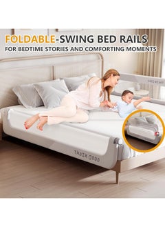 bbet Bed Rail,Bed Railing for Kids ,150CM Foldable Bed Rail Guard for Baby,   Baby Bed  Side Rail for Baby Safety,     Bed Side Rail for Twin Queen King  حاجز سرير  - Image 4
