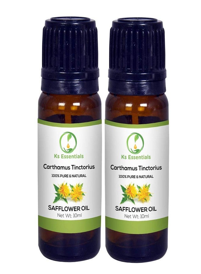 Ks Essentials 100% Pure Safflower Oil (Carthamus tinctorius) 100% Natural & Undiluted(10ml) Each - Image 2