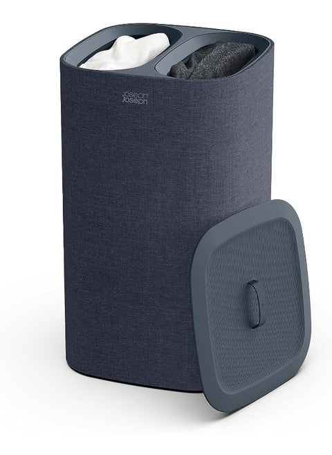 Tota Laundry Hamper Separation Basket with Lid  Black 60L 50002