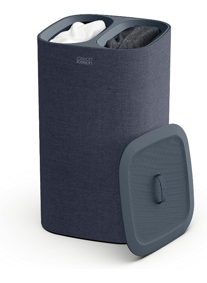 Joseph Joseph Tota Laundry Hamper Separation Basket with Lid  Black 60L 50002  - Image 1
