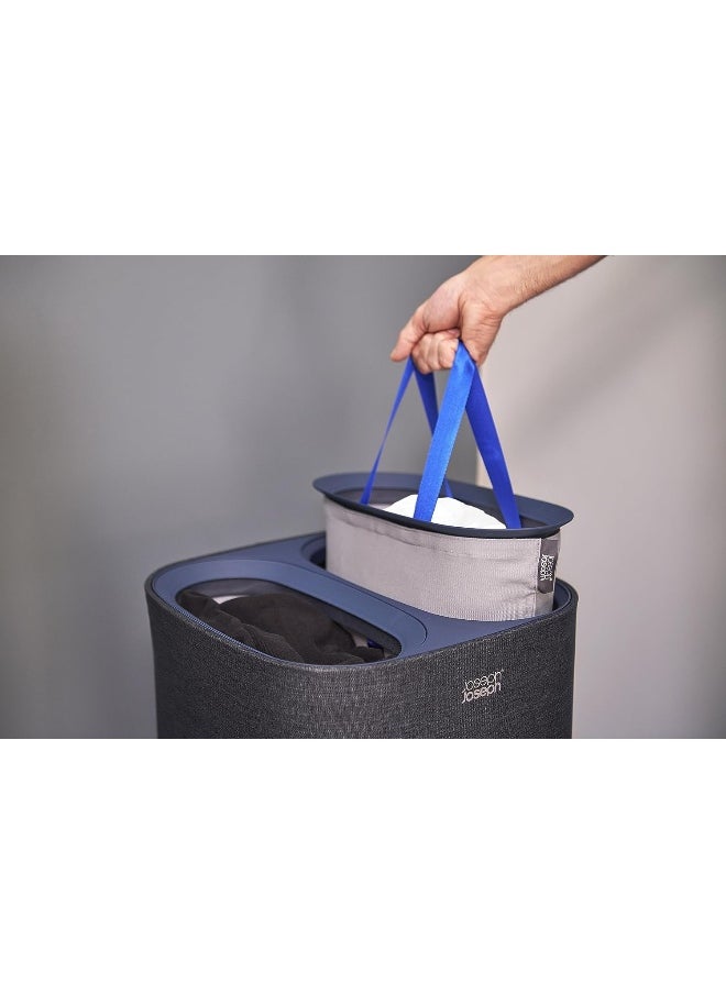 Joseph Joseph Tota Laundry Hamper Separation Basket with Lid  Black 60L 50002  - Image 3
