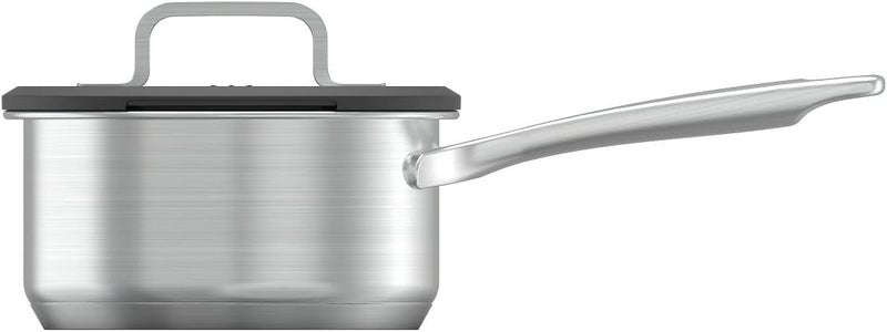 BergHOFF Culina 7-Piece Stainless Steel Cookware Set – Induction Ready, Ovenproof, Glass Lids with Straining, Saucepan, Casserole, Stockpot & Frypan - Image 5