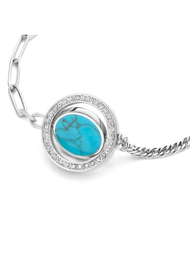 CERRUTI 1881 Silver Retourner Silver Crystals Bracelet For Women for Women | Best Price UAE