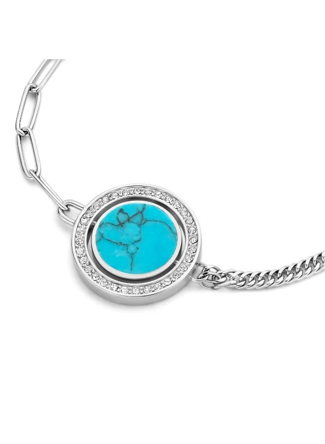 CERRUTI 1881 Silver Retourner Silver Crystals Bracelet For Women for Women | Best Price UAE