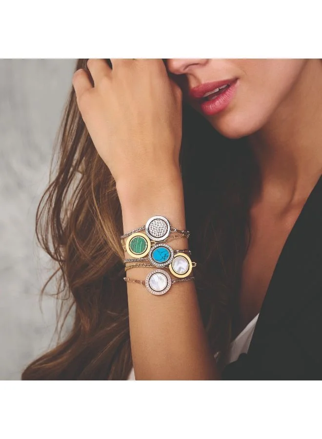 CERRUTI 1881 Silver Retourner Silver Crystals Bracelet For Women for Women | Best Price UAE