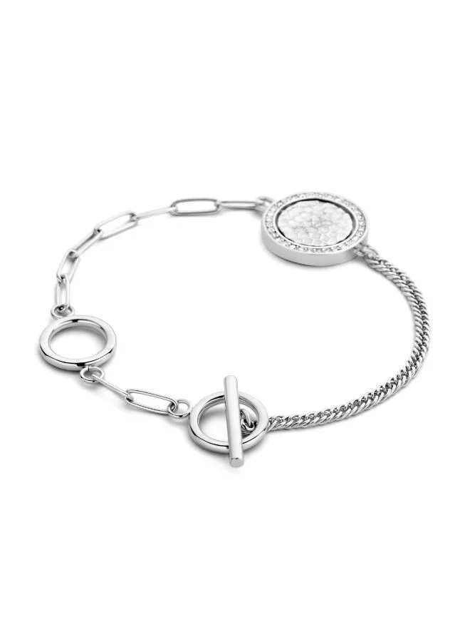 CERRUTI 1881 Silver Retourner Silver Crystals Bracelet For Women for Women | Best Price UAE