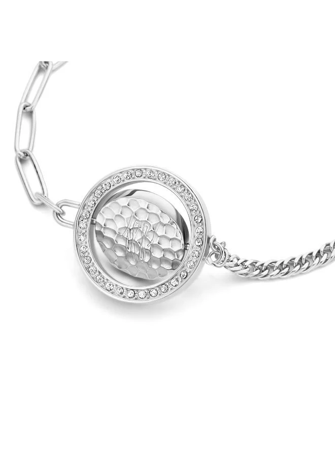 CERRUTI 1881 Silver Retourner Silver Crystals Bracelet For Women for Women | Best Price UAE