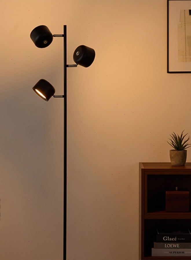 LED Tree Floor Lamp, Dimmable Modern Floor Light with 3 Color Temperature, Remote & Touch Control, 1 Hour Timer, 3 Rotating Standing Lamp for Reading Living Room Bedroom Office, Black - Image 3