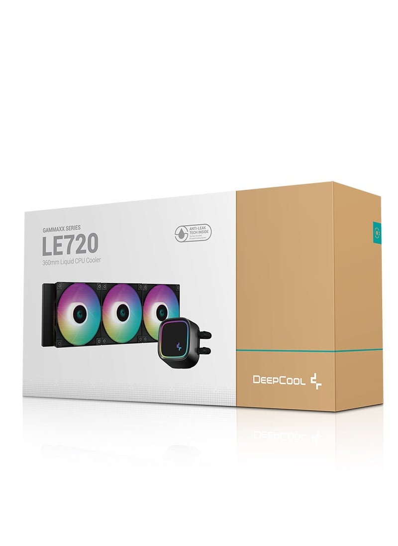 DEEPCOOL LE720 ARGB AIO 360mm CPU Liquid Cooler White