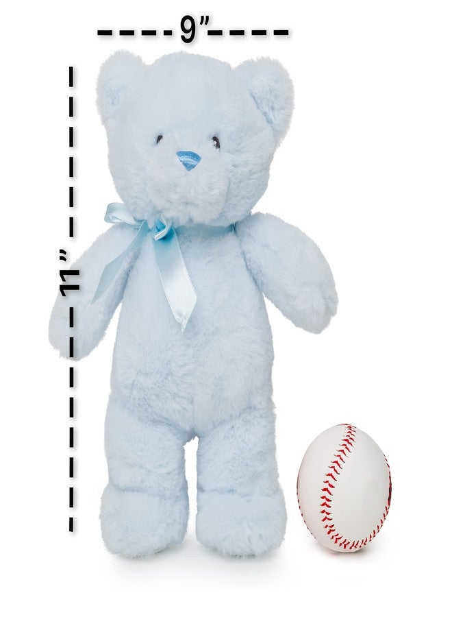 Jolitee My First Bear Stuffed Animal - Blue Plush Bear 10" - Image 4