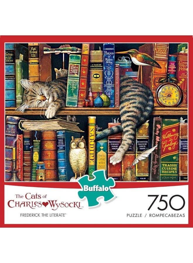 Buffalo Games - Charles Wysocki - Frederick the Literate - 750 Piece Jigsaw Puzzle Multicolor, 24"L X 18"W - Image 1