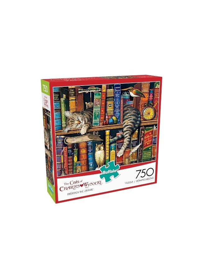 Buffalo Games - Charles Wysocki - Frederick the Literate - 750 Piece Jigsaw Puzzle Multicolor, 24"L X 18"W - Image 3