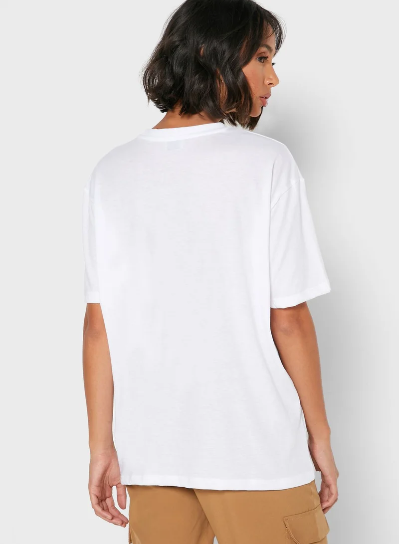 Ginger Oversized Slogan T-Shirt
