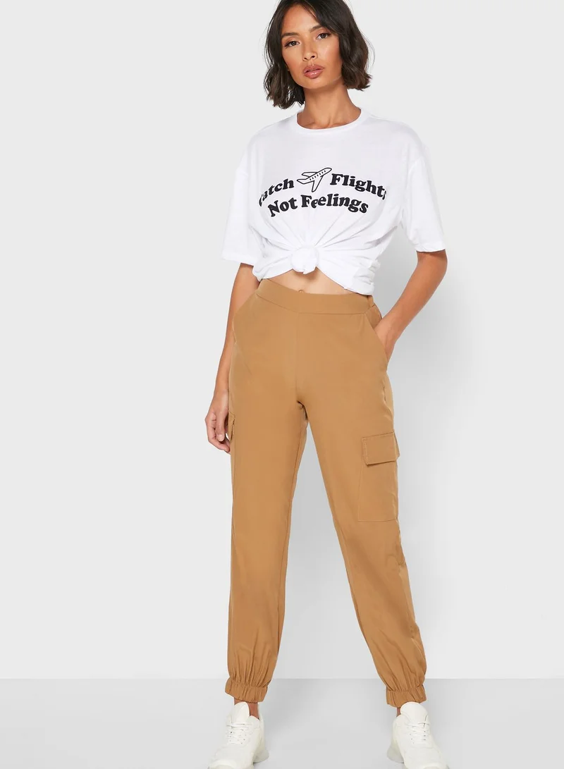 Ginger Oversized Slogan T-Shirt