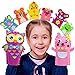 Creatoy Animal Hand Puppet Crafts Kit for Kids 8pcs Sewing Kits for Girls 49 Felt DIY Sewing Projects Toddler Activities Story Telling Pretend Play Party Favors Toys - Image 3