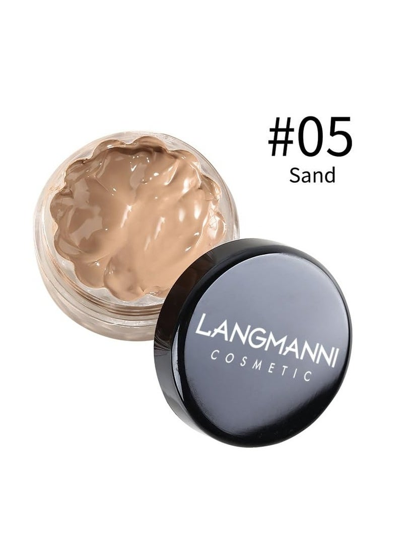 LANGMANNI Concealer Cream - Conceals, Contours, Moisturizes, Brightens Skin Tone, Long-Lasting Foundation Cream(sand, all)  - Image 2