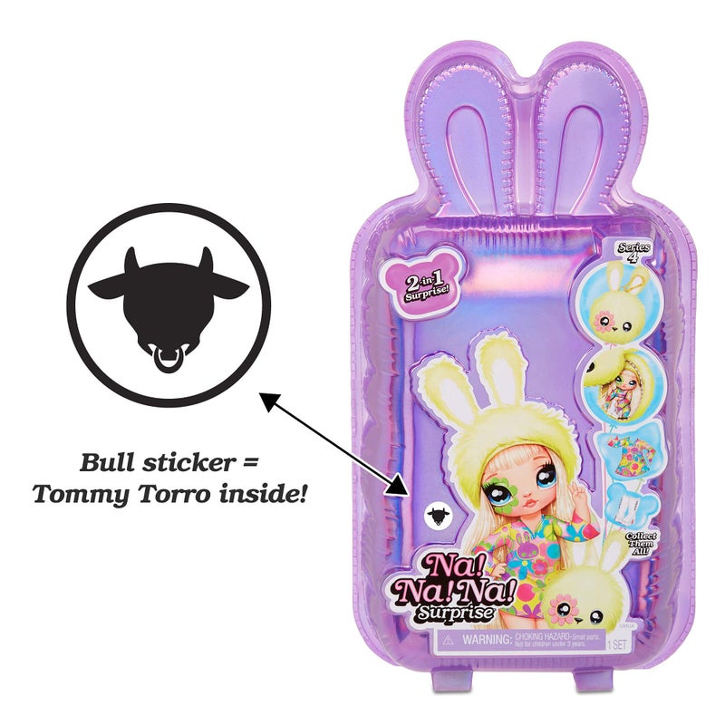 MGA Na! Na! Na! Surprise MGA Entertainment 2 in 1 Fashion Doll and Plush Purse Series 4, Tommy Torro - Image 2