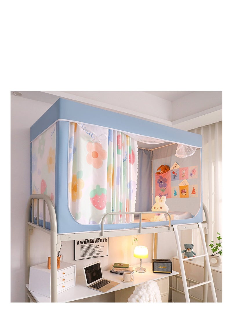 Y&D Bed Canopy Tents Curtain Blackout Curtain Single Bed Tent Curtain Student Shading Cloth Bed Canopy Mosquito Net Student Sleep Privacy Protection - Image 1