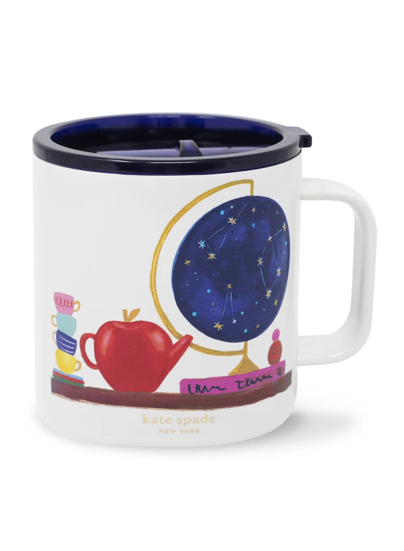 كيت سبيد نيويورك Charmed Library Stainless Steel Coffee Mug 16oz
