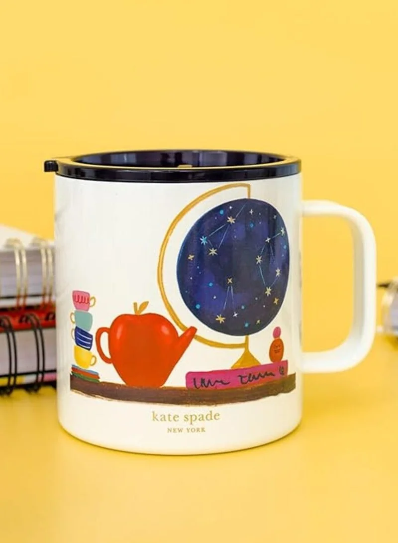 Kate Spade New York Charmed Library Stainless Steel Coffee Mug 16oz