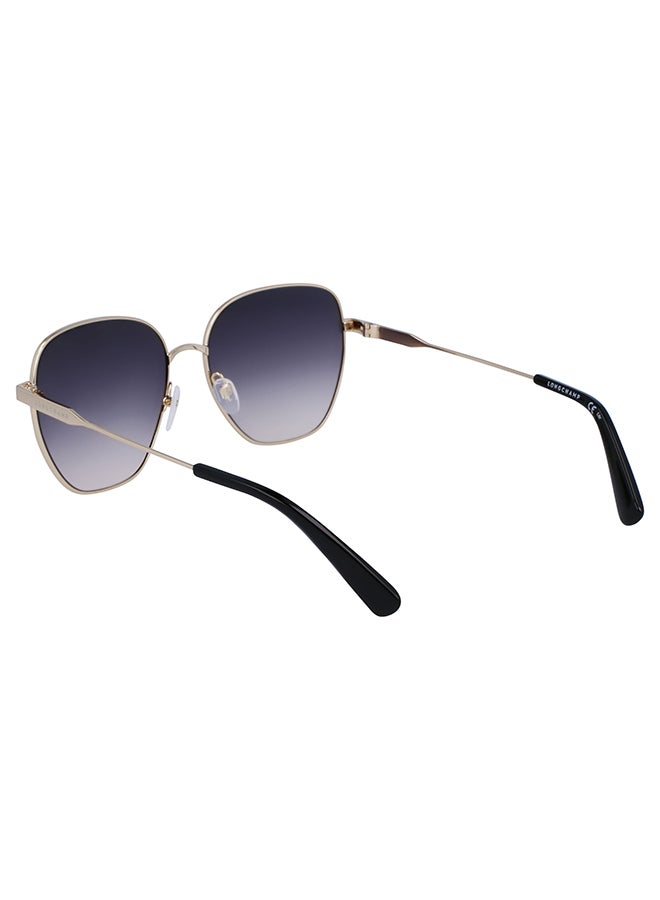 Longchamp نظارة شمسية مستطيلة للحماية من الأشعة فوق البنفسجية للنساء - LO168S-709-5716 - مقاس العدسة: 57 ملم  - Image 3