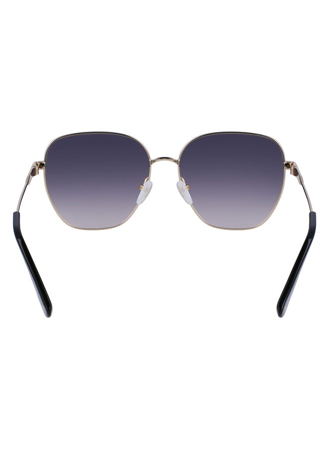 Longchamp نظارة شمسية مستطيلة للحماية من الأشعة فوق البنفسجية للنساء - LO168S-709-5716 - مقاس العدسة: 57 ملم  - Image 4