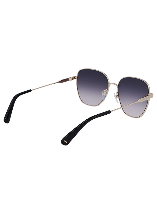 Longchamp نظارة شمسية مستطيلة للحماية من الأشعة فوق البنفسجية للنساء - LO168S-709-5716 - مقاس العدسة: 57 ملم  - Image 5