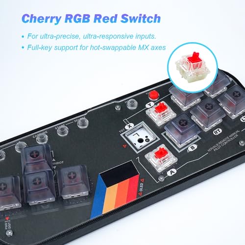 BITFUNX Flatbox Gaming Keypad, Arcade Stick All-Button Leverless Controller - Supports SOCD & Hot Swap, Arcade Controller Street Fight for PC/PS3/PS4/Switch/Steam with Custom RGB & TURBO (MINI-003) - Image 3