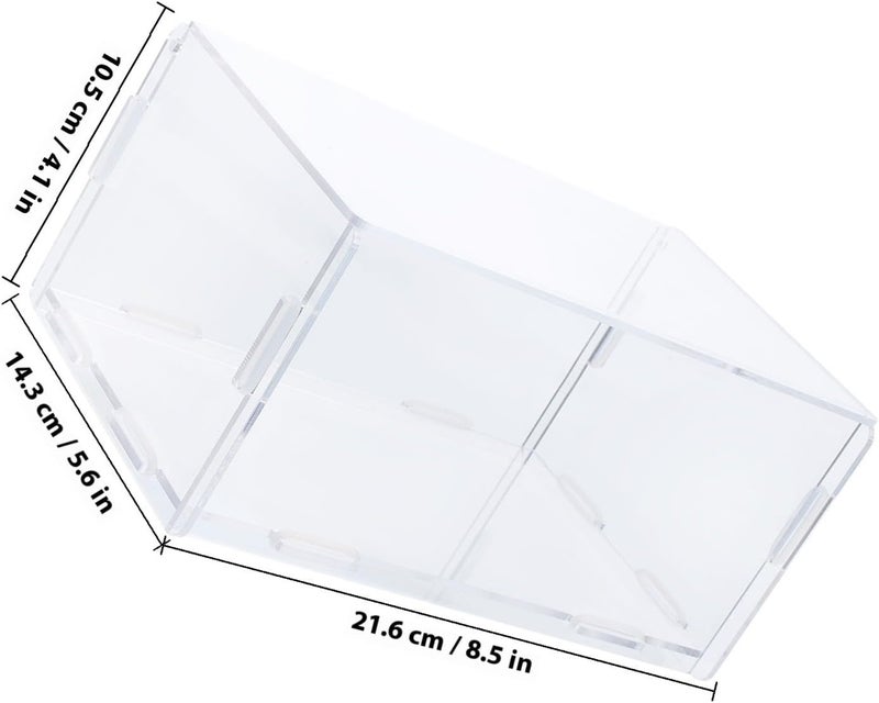 Dryer Sheets Container Flip-top Storage Box Acrylic Laundry Room Organizer Household Sundries Storage Case with Lid - Image 2